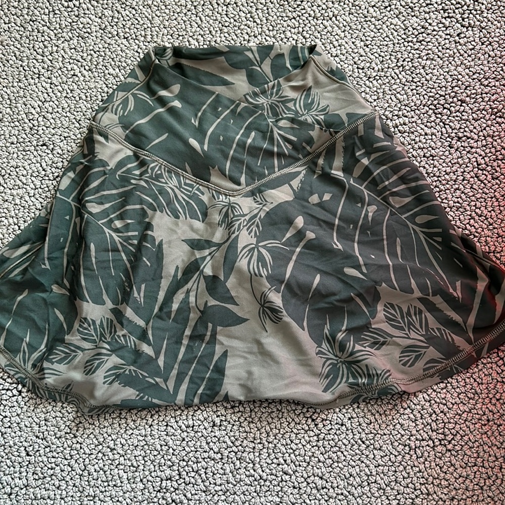 Aerie offline tropical print crossover skirt